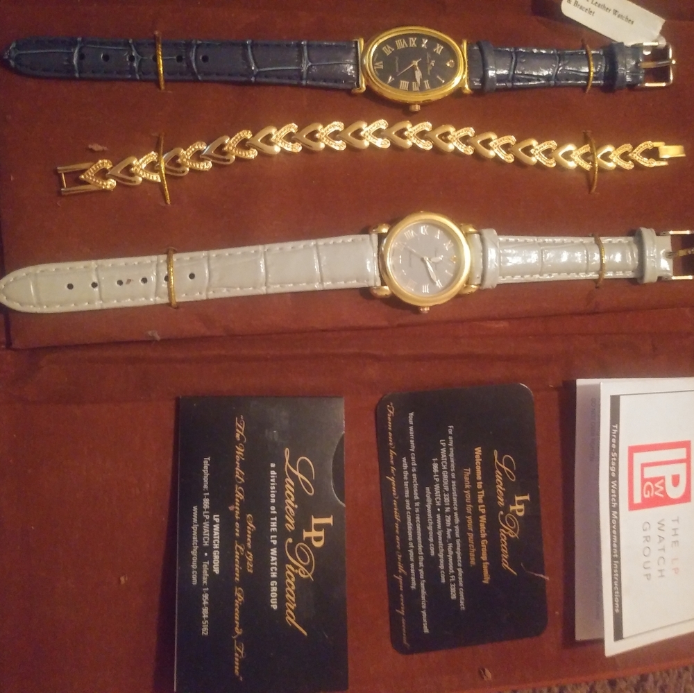 Lucien picard gorgeous watch bracelet set